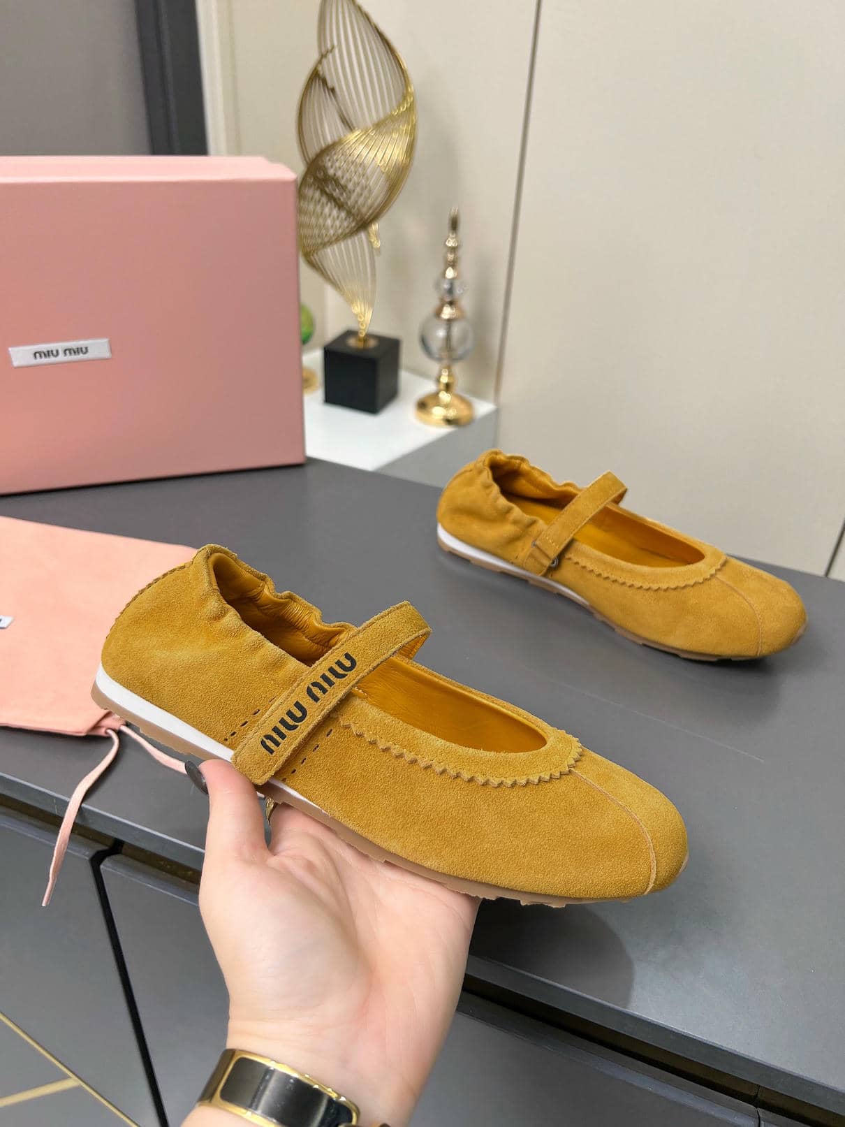Miu Miu ballet flats 3